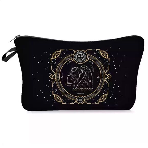 FUDEAM 12 Zodiac Print Pattern Women Waterproof Cosmetic Bag New 2 poly mailers - Picture 4 of 15